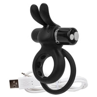 Load image into Gallery viewer, Screaming O Charged Ohare Rechargeable Wearable Rabbit-Black