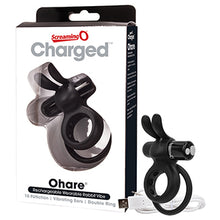 Load image into Gallery viewer, Screaming O Charged Ohare Rechargeable Wearable Rabbit-Black