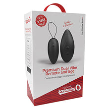 Load image into Gallery viewer, Screaming O My Secret Premium Dual Vibe Remote and Egg-Black