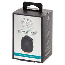 Load image into Gallery viewer, Fifty Shades of Grey Hearts &amp; Flowers Black Rose Suction Vibe
