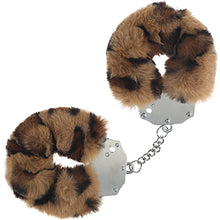 Load image into Gallery viewer, Animal Print Heavy Duty Fluffy Handcuffs
