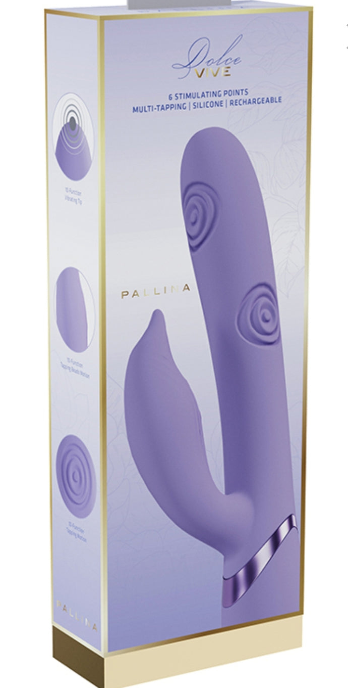 Vive Pallina Rechargeable G-Spot Vibrating and Tapping Beads Clit