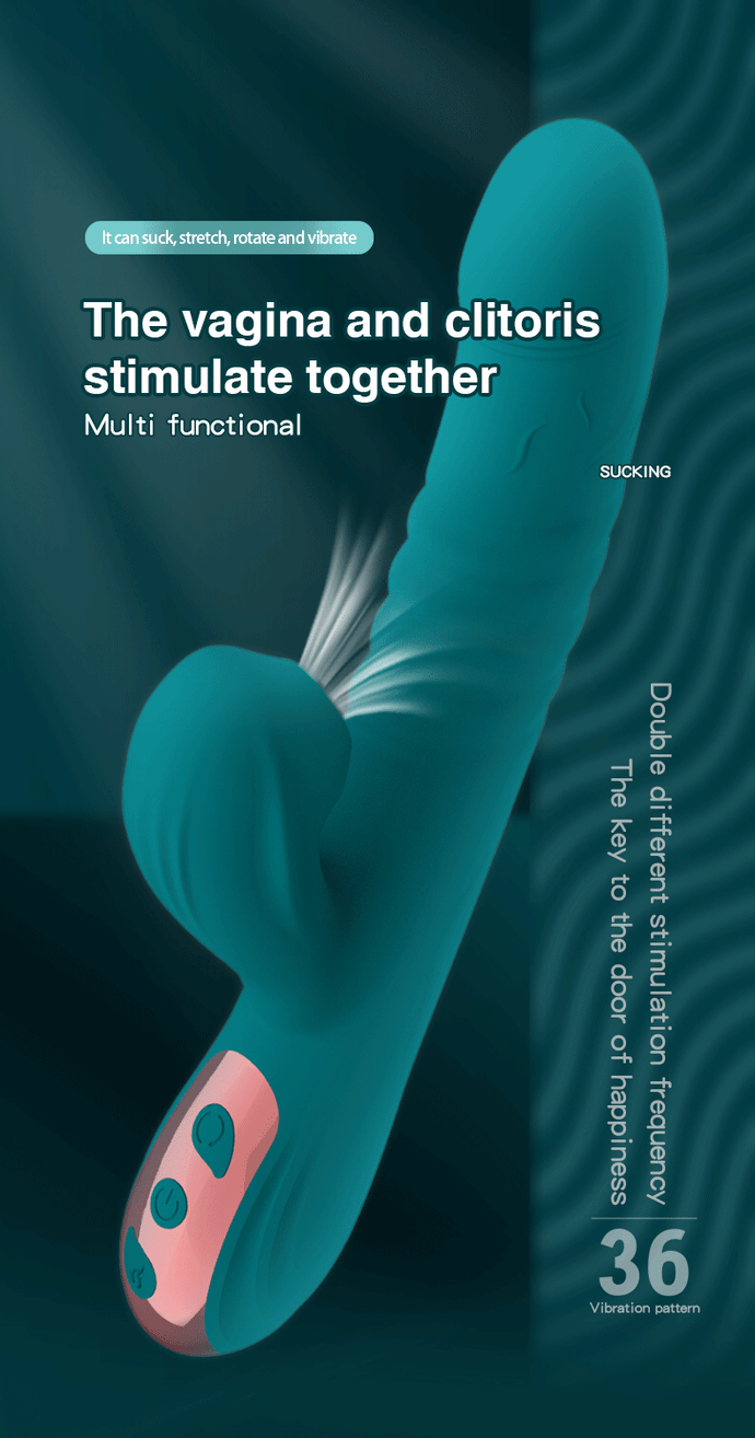 Ronnie Clitoral Sucking Vibrator Automatic Heating Dildo Telescopic G Spot
