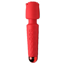 Load image into Gallery viewer, Bloomgasm Pleasure Rose 10x Silicone Wand with Rose Attachment
