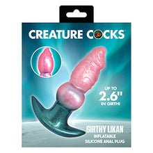 Load image into Gallery viewer, Creature Cocks Girthy Likan Inflatable Silicone Anal Plug
